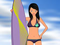 Surfer Girl զգեստ Up խաղալ օնլայն