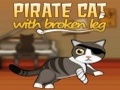 Pirate Cat With Broken Leg խաղալ օնլայն